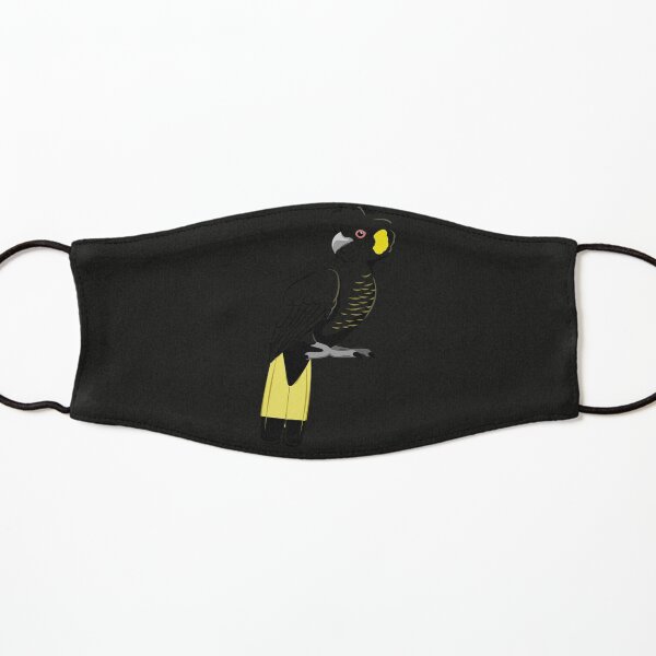 Yellow-tailed black-cockatoo Kids Mask