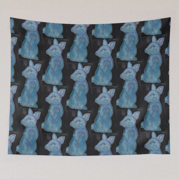 Item preview, Watercolour rabbit with gold and silver accents designed and sold by Thedisc0panda.