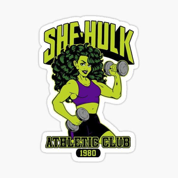 She-Hulk Athletic Club Colorful Sticker