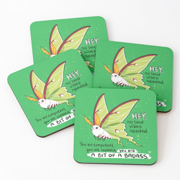 Item preview, "You Are a Bit of a Badass" Luna Moth designed and sold by thelatestkate.