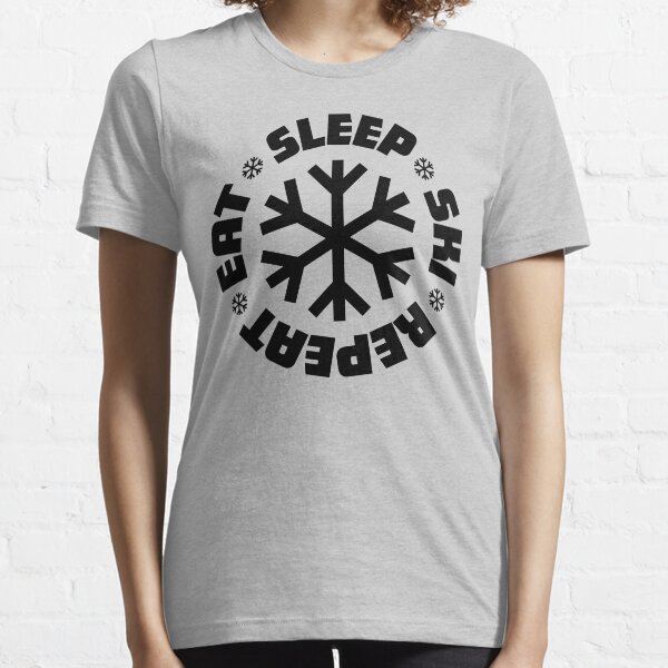 Eat Sleep Ski Repeat Essential T-Shirt