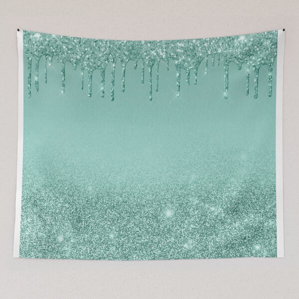 Item preview, Mint Glitter Drip designed and sold by Image NDesign.