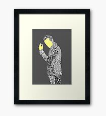 Jim Moriarty Typography Art Framed Print