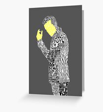 Jim Moriarty Typography Art Greeting Card