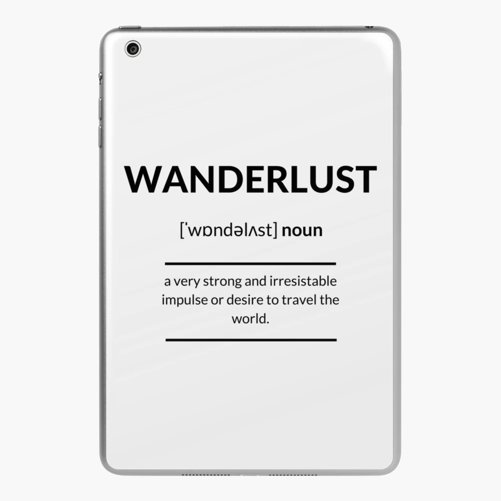 Saudade - Travel Word Definition - Typography - Wanderlust | iPad Case &  Skin