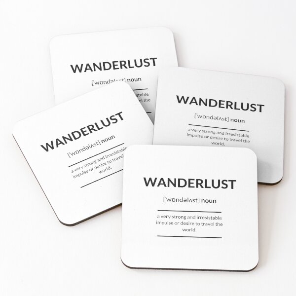 Item preview, Wanderlust Definition | Dictionary Collection designed and sold by Designschmiede.