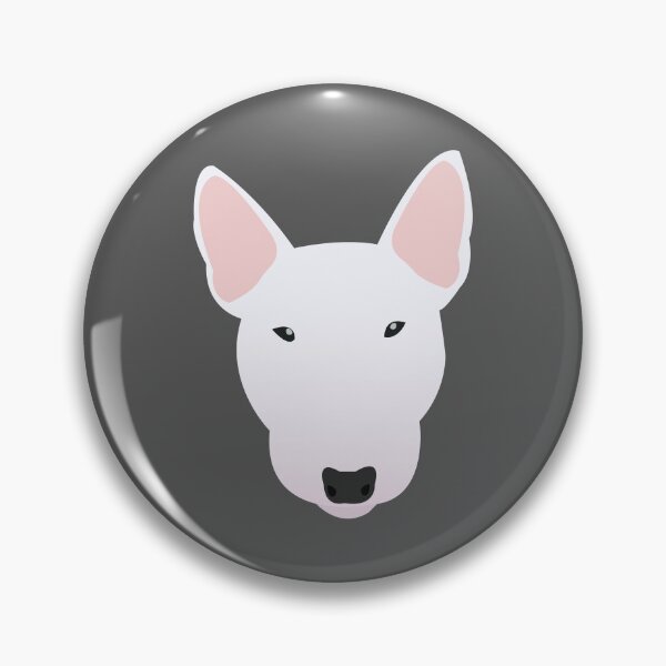 Item preview, White Miniature Bull Terrier designed and sold by KCPetPortraits.