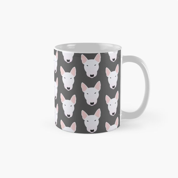 Item preview, White Miniature Bull Terrier designed and sold by KCPetPortraits.