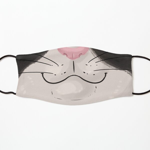 Tuxedo Cat Face Mask Kids Mask