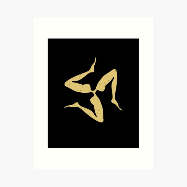 Artikel-Vorschau von Sizilianisches Dreibeinsymbol in japanischem Gold | Trinacria oder Triquetra, designt und verkauft von Christopher Taylor.
