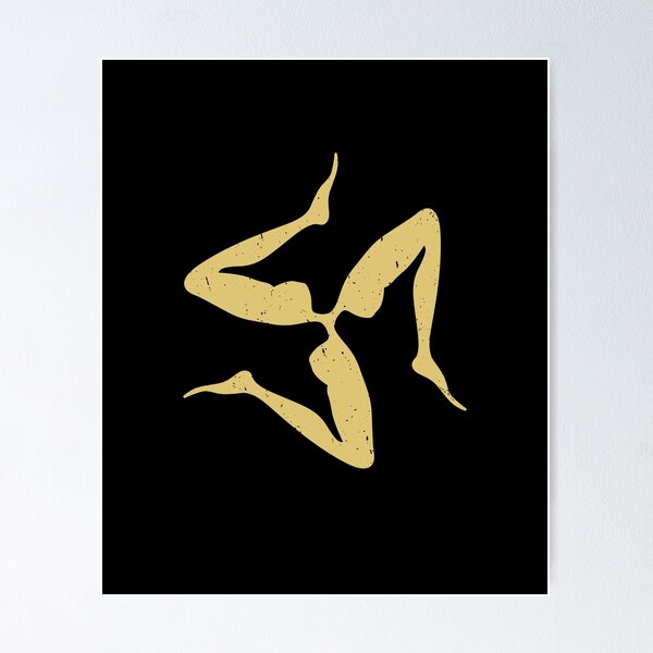 Item preview, Sicilian Three Legs Symbol in Japanese Gold | Trinacria or Triquetra designed and sold by Christopher Taylor.