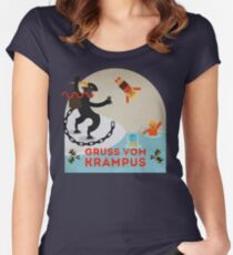 Gruss vom Krampus III Women's Fitted Scoop T-Shirt