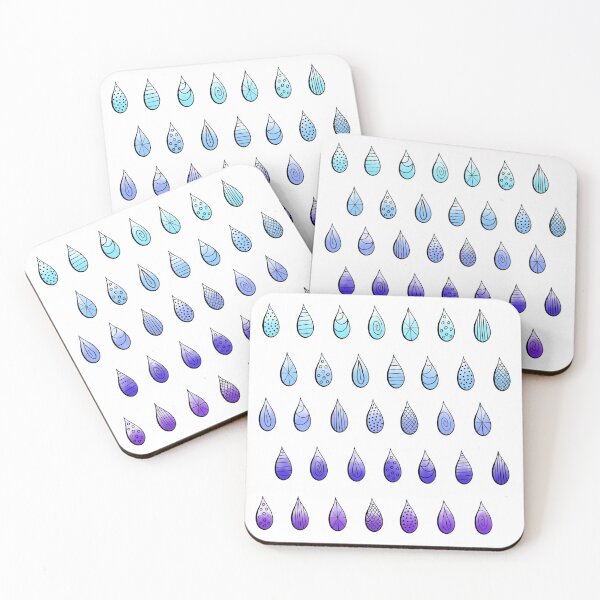 Item preview, Watercolor Raindrop Ombré Pattern designed and sold by PhilocalyPhoto.