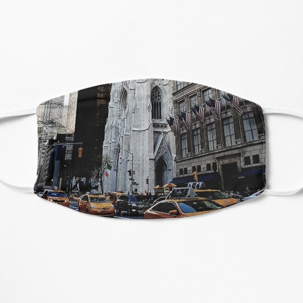 St Patrick's Cathedral New York City Flat Mask