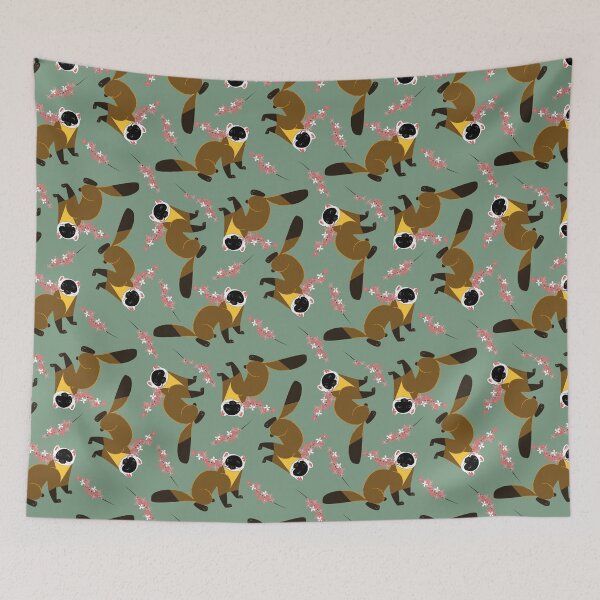 Item preview, Sakura Japanese marten green designed and sold by belettelepink.