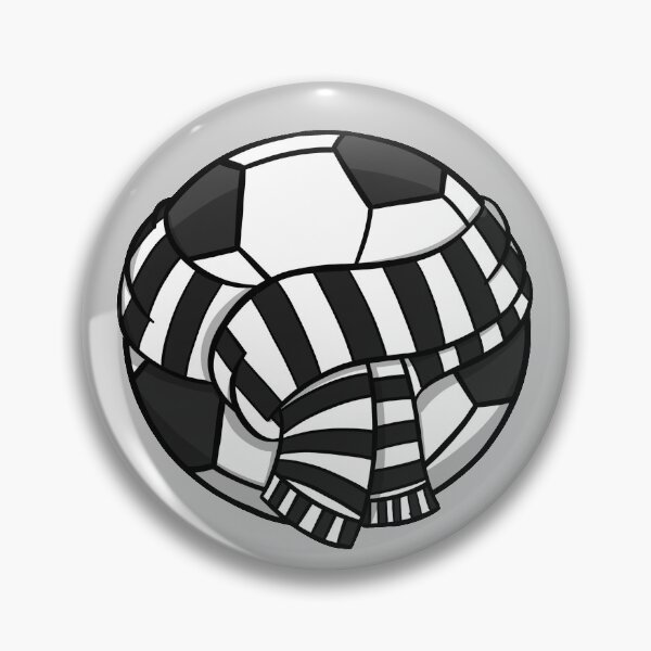 Item preview, Black and White Striped Football Fan designed and sold by MooieProducts.