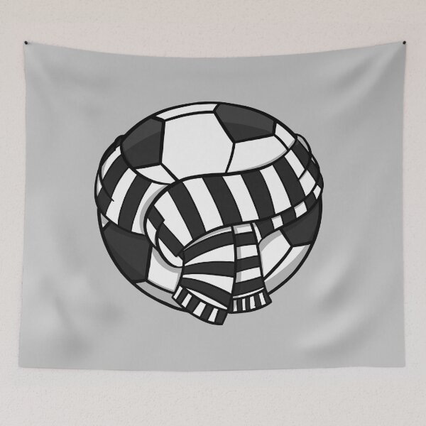 Item preview, Black and White Striped Football Fan designed and sold by MooieProducts.