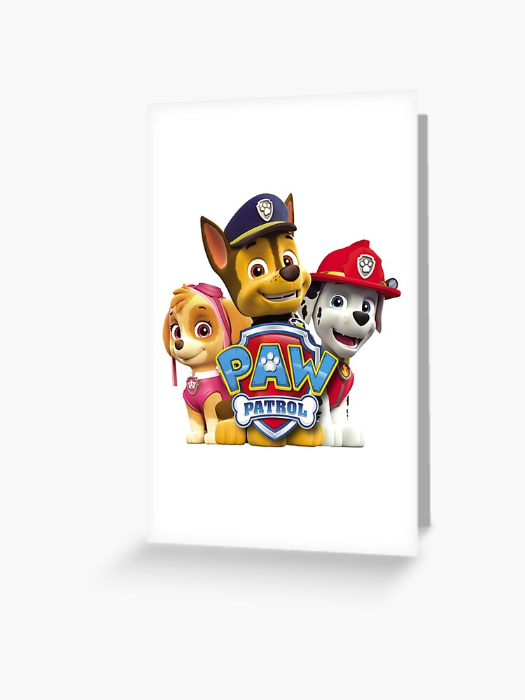 Paw Patrol Chase, Marshall and Skye | Greeting Card