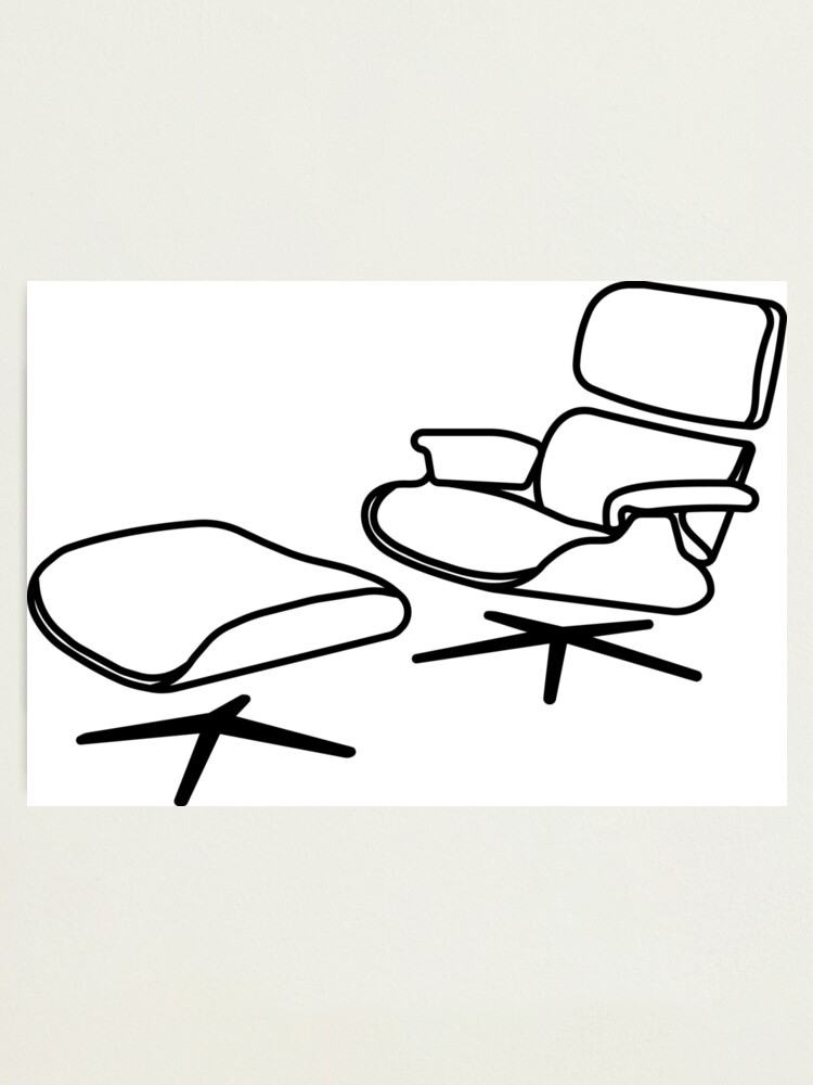 eames chair drawing