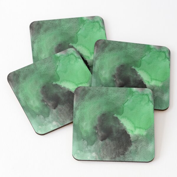 Item preview, Hand-Painted, Green and Black Marble Watercolour designed and sold by Becca Simone.