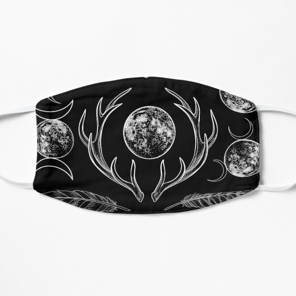 Triple Goddess Abundance (in black) Flat Mask