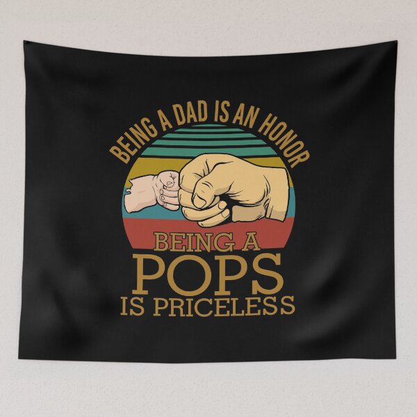 Item preview, Being A Dad Is An Honor Being A Pops Is Priceless designed and sold by TekknoOutfits.