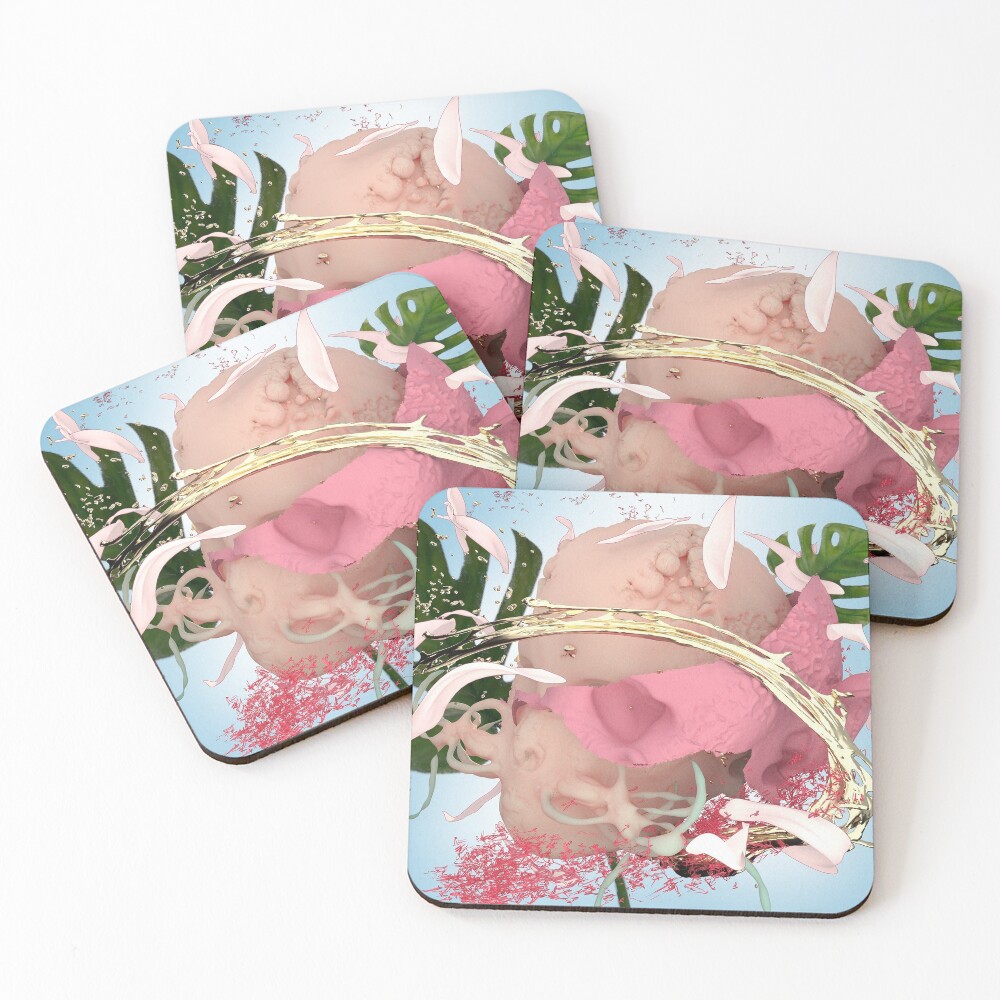 Item preview, Coasters (Set of 4) designed and sold by eccchobunny.