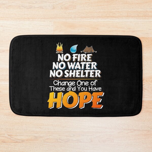 Item preview, Fire Water Shelter Hope - Hikers Hiking designed and sold by LatinAmericaFocus.