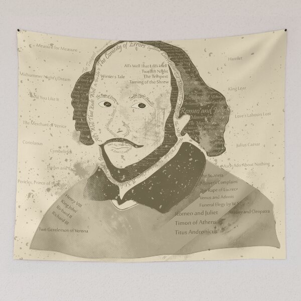 Item preview, Vintage Portrait of William Shakespeares designed and sold by famenxt.