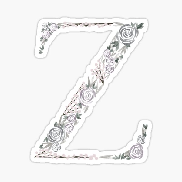 Z initial Sticker