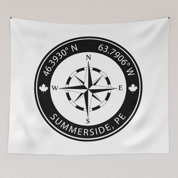 Item preview, Summerside, Prince Edward Island Geographical Coordinates designed and sold by TeeOhGraphics.
