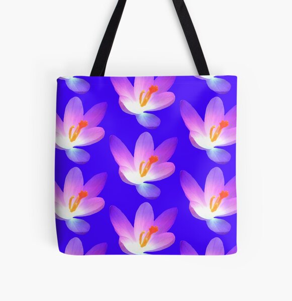 "Crocus in violet, crocuses, spring, flowers, purple" Tote Bag for Sale