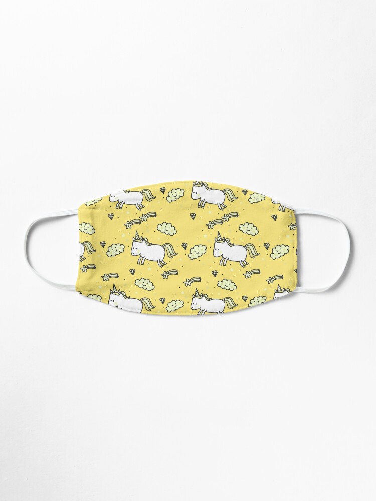 Download Unicorn Kids Yellow Mask By Sxediostudio Redbubble Yellowimages Mockups