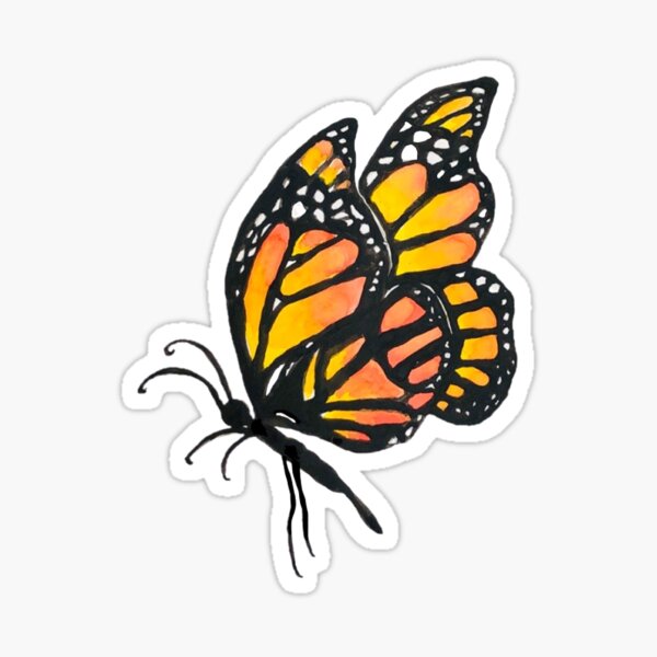 Item preview, watercolor monarch butterfly designed and sold by sophiedicke.
