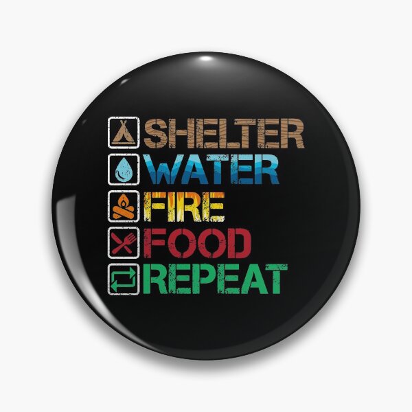 Item preview, Rules of Survival - Shelter Water Fire Food designed and sold by LatinAmericaFocus.