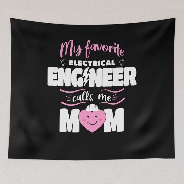 Item preview, My Favorite Electrical Engineer Calls Me Mom designed and sold by Funny Shirts Matter.