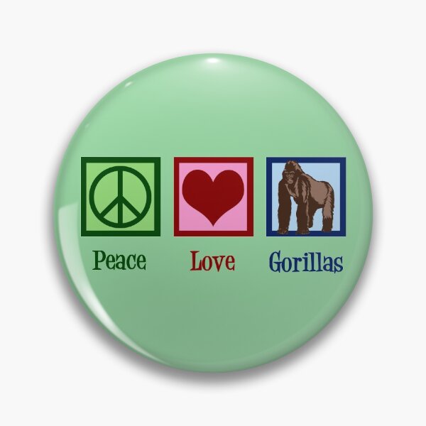 Item preview, Peace Love Gorillas designed and sold by Epic Love Designs.