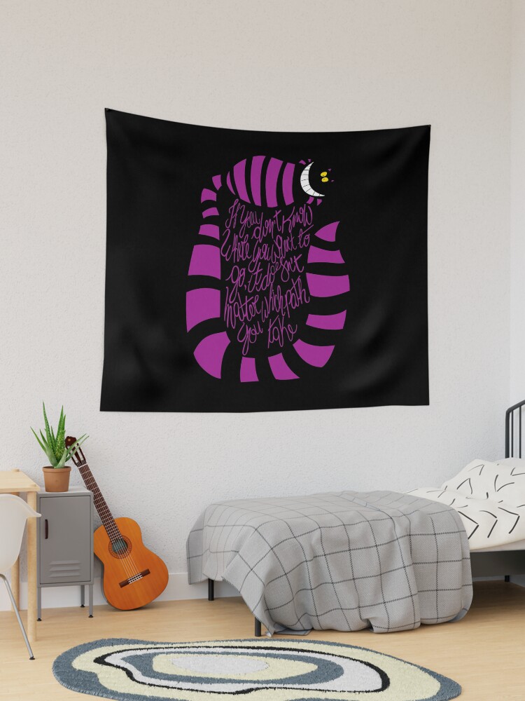 If you dont know the path Cheshire Cat Alice in Wonderland Tapestry for Sale by gastaocared Redbubble