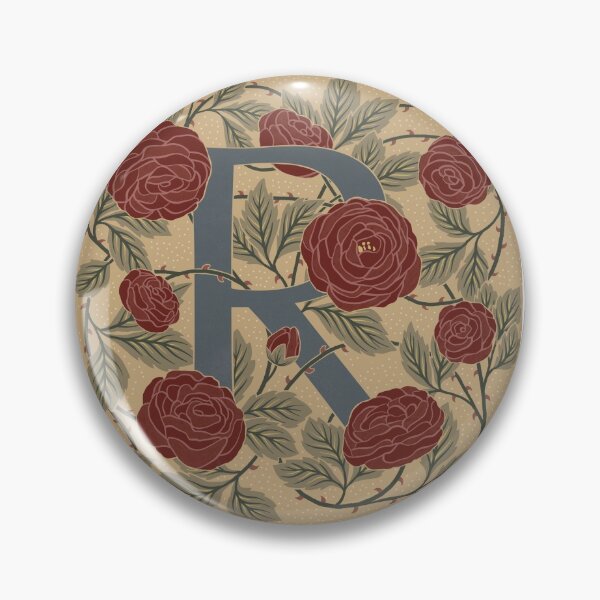 Item preview, Floral Monogram Letter R designed and sold by Maria Chiara Fantini.