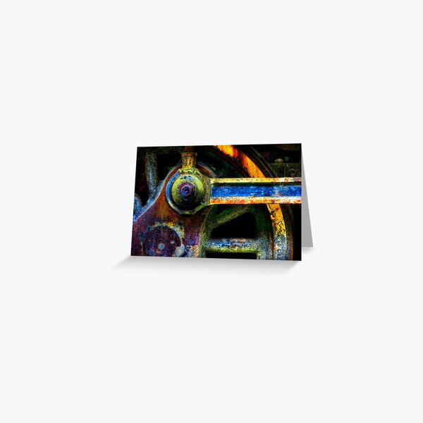Colors Of The Train Wheel Greeting Card