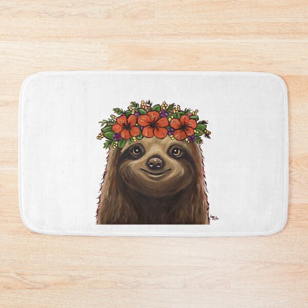 Item preview, Sloth with Flower Crown Art designed and sold by leekellerart.
