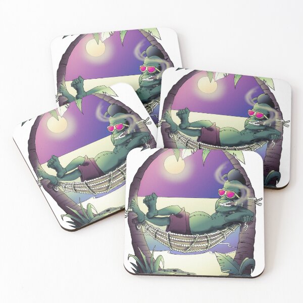 Item preview, Smoking Frankensteins monster Chillin Beach life cigar life  designed and sold by Matcartwork.