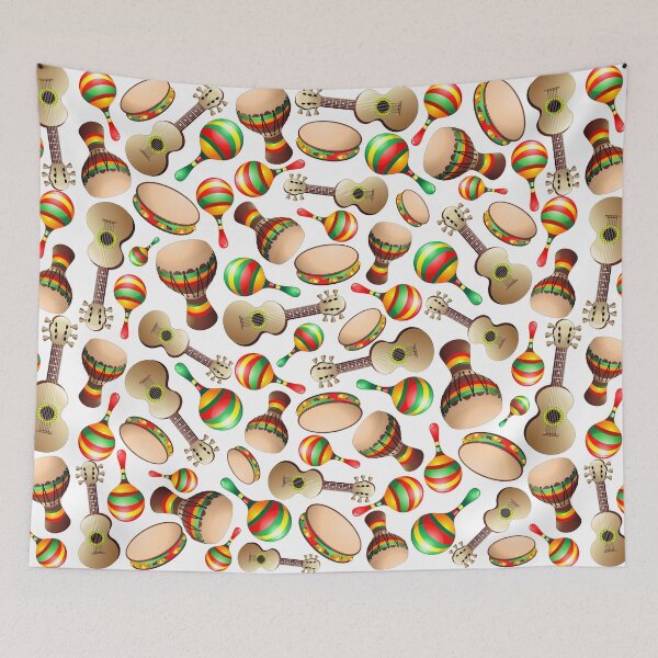 Item preview, Guitar Maracas Bongo Pattern designed and sold by BluedarkArt.
