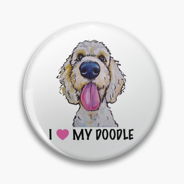 Item preview, I Love My Doodle, Golden Doodle Art, Doodle Shirt designed and sold by leekellerart.