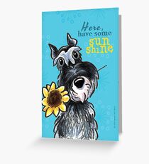 Sunny Schnauzer Cheer Up Cards Greeting Card