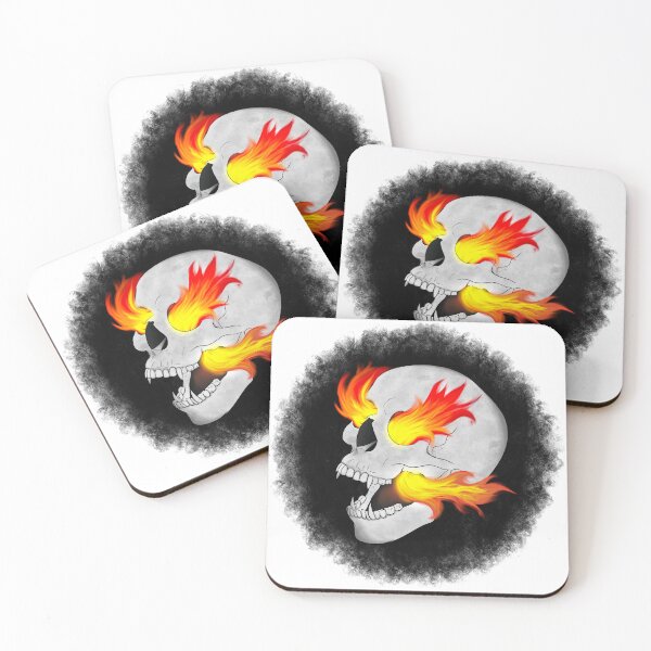 Item preview, Flaming Skull designed and sold by MrsBlackCat.