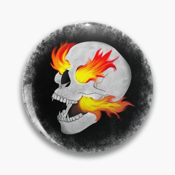 Item preview, Flaming Skull designed and sold by MrsBlackCat.