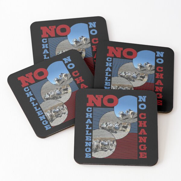 Item preview, Llama No Challenge No Change Hiking Quote designed and sold by LatinAmericaFocus.