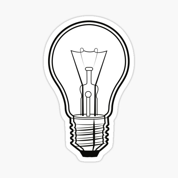Item preview, Light Bulb Outline designed and sold by Reethes.