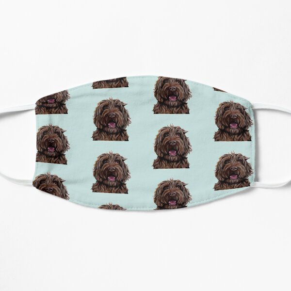 Chocolate Australian Cobberdog/Australian Labradoodle Mask